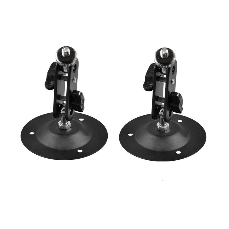 bnafes 2 Pcs Wall Mount Round Base Flexible Bracket Stand for CCTV Camera Camcorder